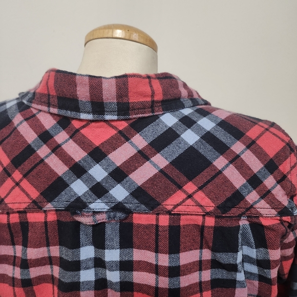TNA ARITZIA | Plaid Button Down Shirt XXS - Picture 2 of 7
